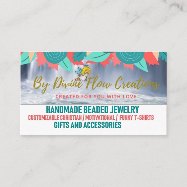Divine Flow Creations Business card (Front)
