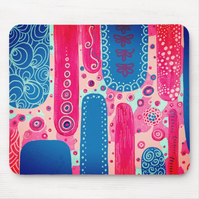 Divine Forms and Shapes Original Abstract Artwork Mouse Pad (Front)