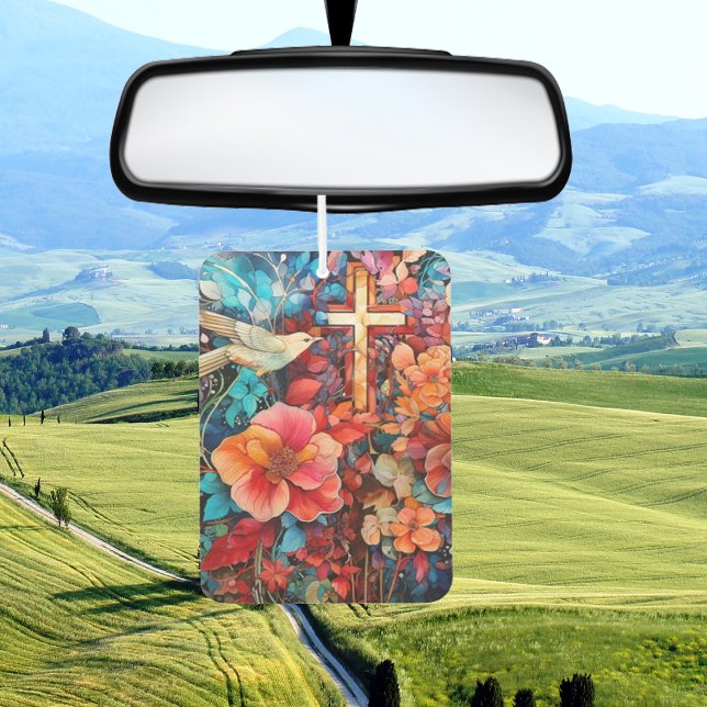 Divine Fragrance for Your Space: Christian Cross Car Air Freshener (Creator Uploaded)