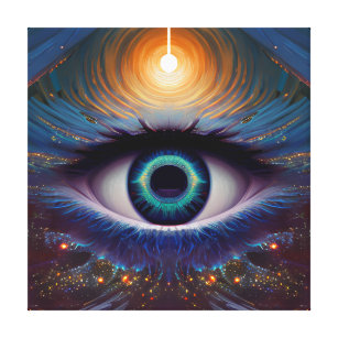 Divine Glowing Above The Spiritual Third Eye Canvas Print