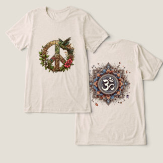Divine Harmony: The ॐ Mandala Tri-Blend Shirt