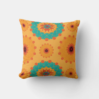 Divine heart flower patterns cushion