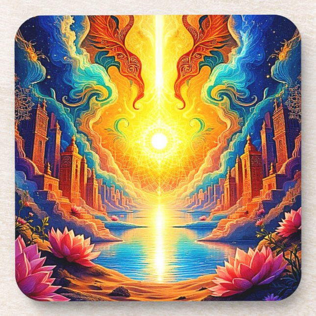 Divine Light City Awakening Coaster (Front)
