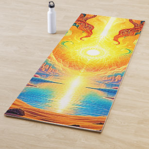 Divine Light City Awakening Yoga Mat