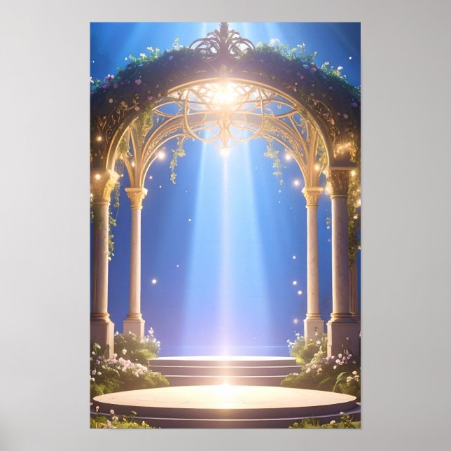 Divine Light Forest Archway Poster (Front)