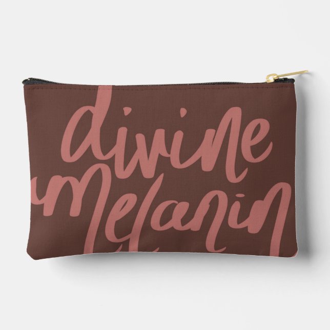 Divine Melanin Accessory Pouch – Afrocentric (Back)
