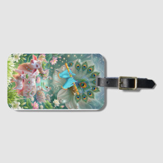 Divine Melody of Lord Krishna: Sacred Flute, Sacre Luggage Tag