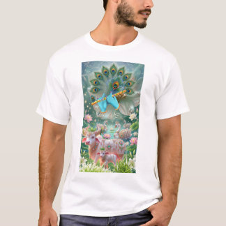 Divine Melody of Lord Krishna: Sacred Flute, Sacre T-Shirt