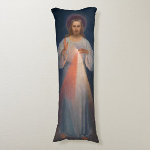 Divine Mercy by Kazimierowski Eugene Body Cushion