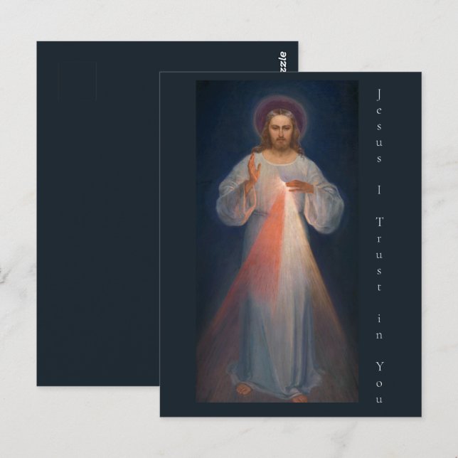 Divine Mercy by Kazimierowski Eugene Postcard (Front/Back)