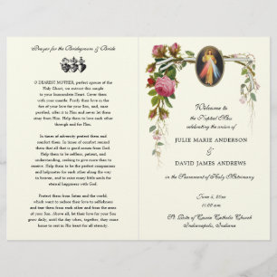 Divine Mercy Catholic Mass Wedding Program