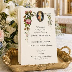 Divine Mercy Catholic Mass Wedding Program