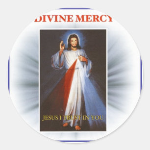Divine Mercy Classic Round Sticker