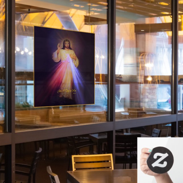 Divine Mercy Gold (Restaurant Window)