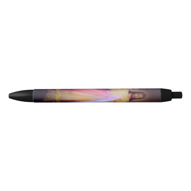 Divine Mercy Gold Black Ink Pen (Front)