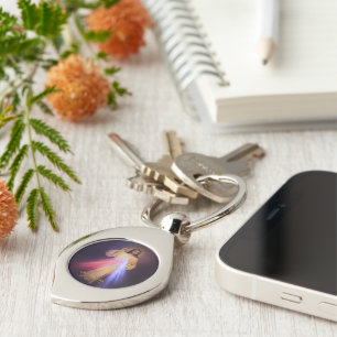 Divine Mercy Gold Key Ring