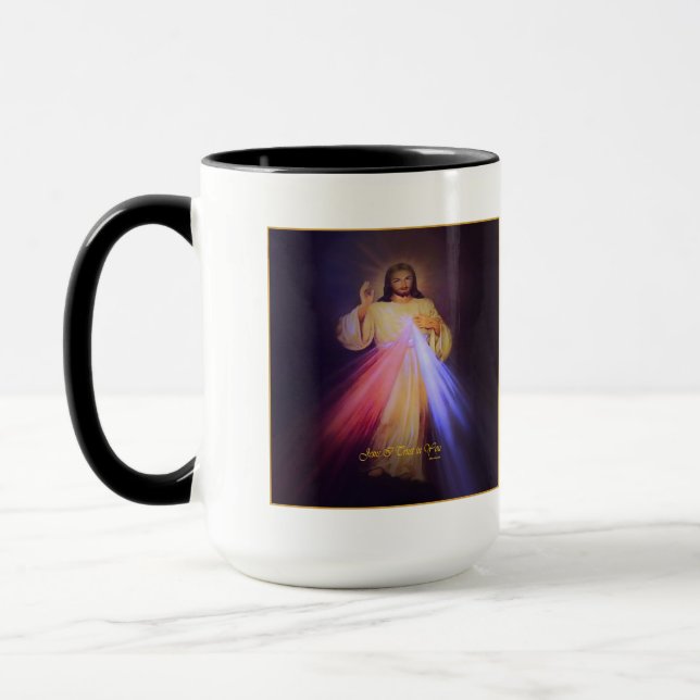 Divine Mercy Gold Mug (Left)