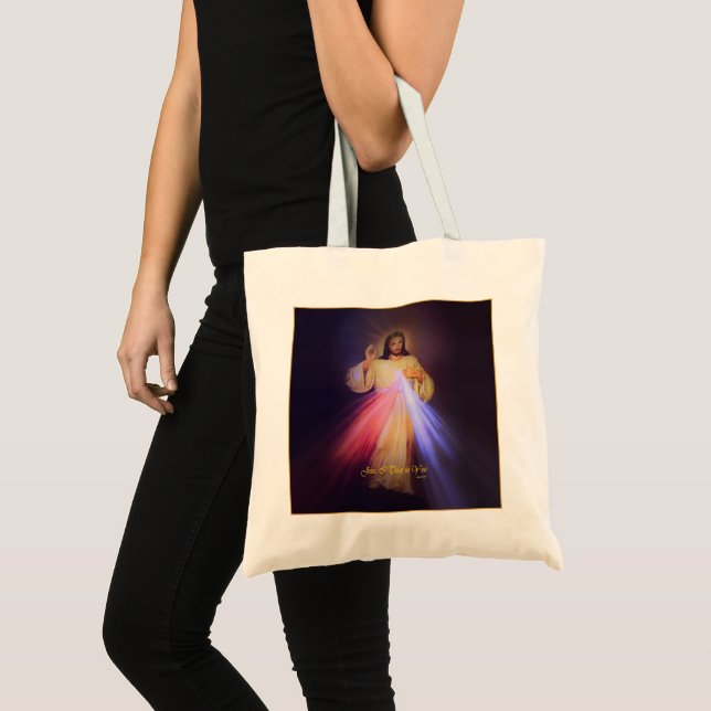Divine Mercy Gold Tote Bag (Front (Product))