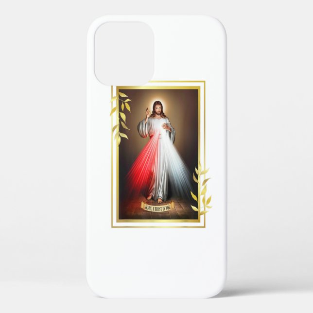 Divine Mercy Jesus Christ Jesus I Trust In You Cat Case-Mate iPhone Case (Back)