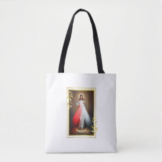 Divine Mercy Jesus Christ Jesus I Trust In You Cat Tote Bag