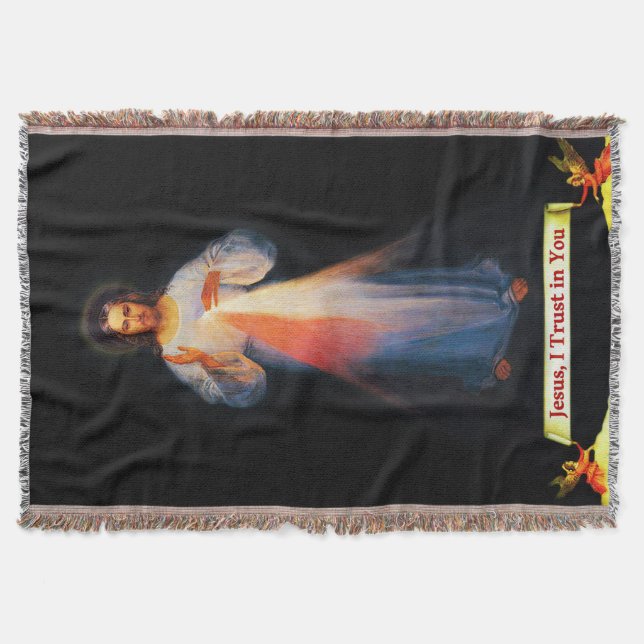 Divine Mercy Jesus Faustina 02  2020 Throw Blanket (Front)