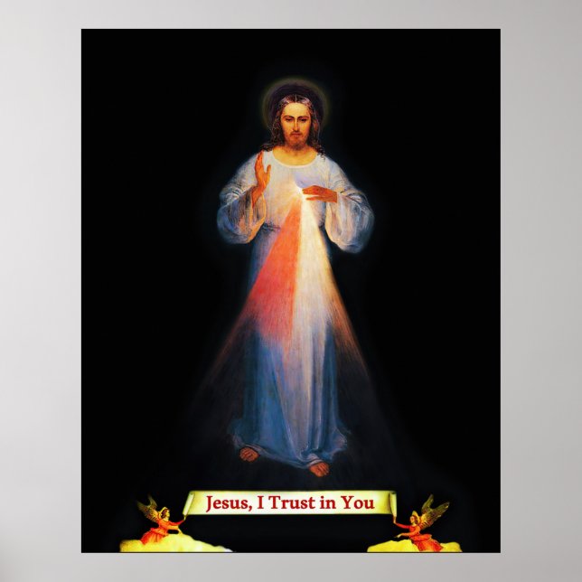 Divine Mercy Jesus Faustina 02 Print Poster 2020 (Front)
