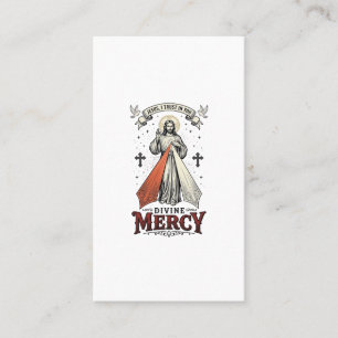 Divine Mercy Jesus I Trust in You Vintage Shirt De Business Card