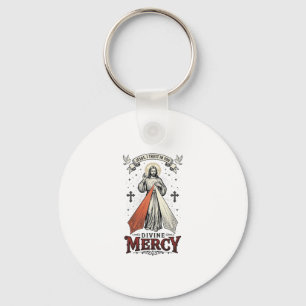 Divine Mercy Jesus I Trust in You Vintage Shirt De Key Ring