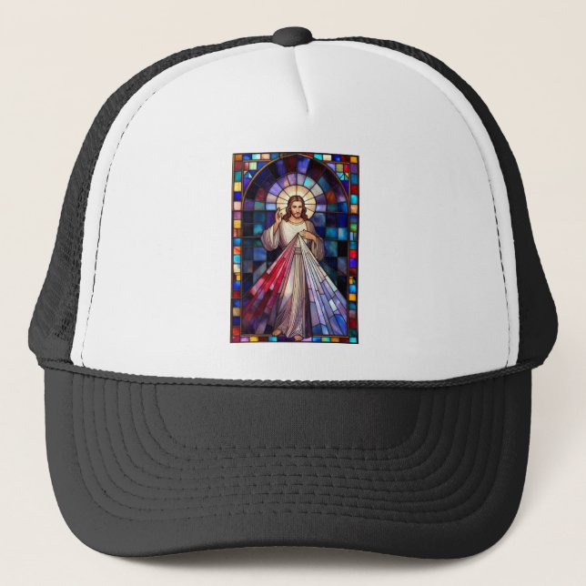Divine Mercy Jesus Trucker Hat (Front)