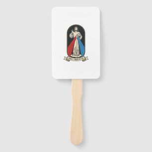 Divine Mercy Jesus Vintage Hand Fan