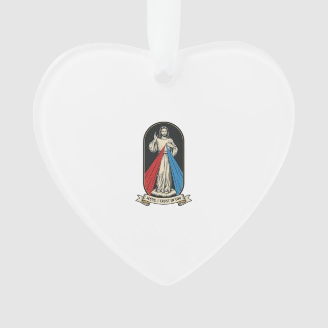 Divine Mercy Jesus Vintage Ornament (Front)