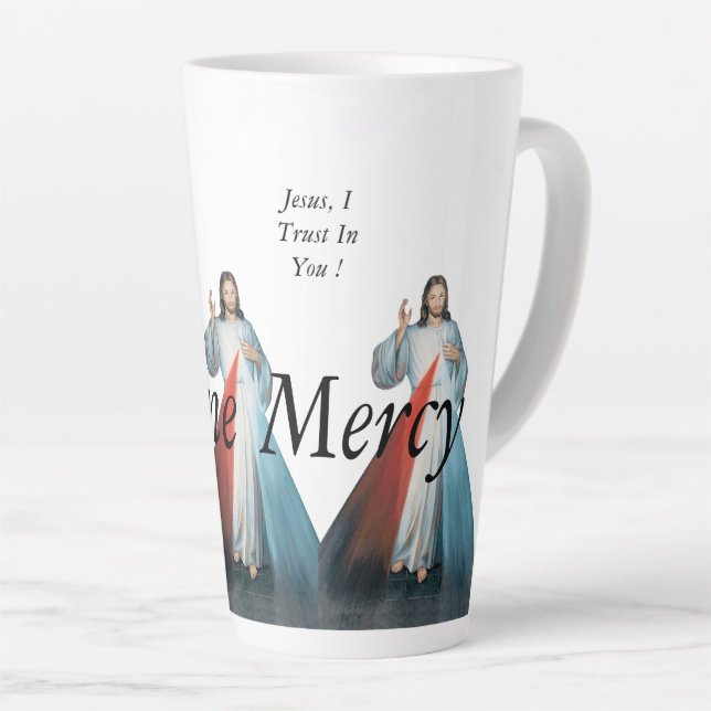 Divine Mercy Latte Mug (Right Angle)