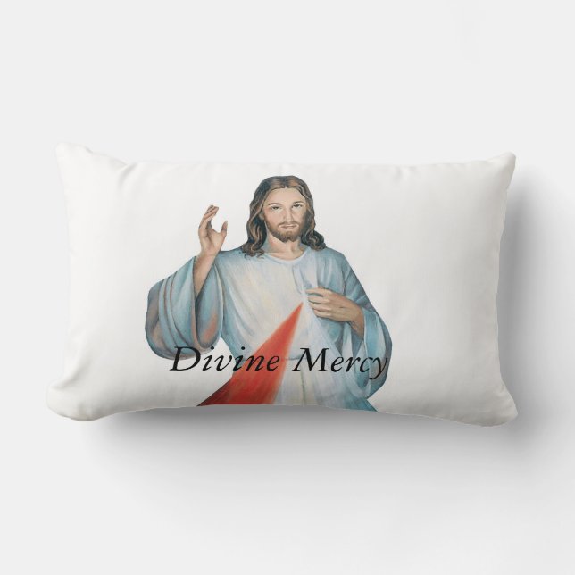 Divine Mercy Lumbar Cushion (Front)