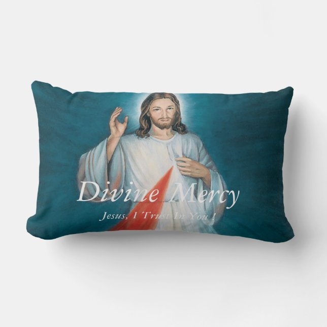 Divine Mercy Lumbar Cushion (Front)