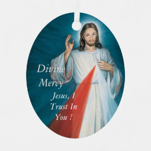 Divine Mercy Metal Ornament
