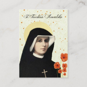 Divine Mercy of Jesus Chaplet St. Faustina Business Card