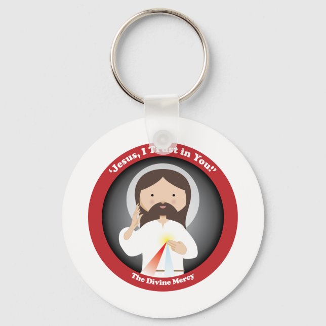 Divine Mercy of Jesus Key Ring (Front)