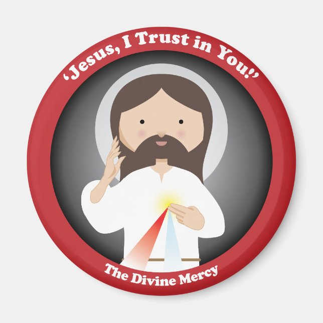Divine Mercy of Jesus Magnet (Front)