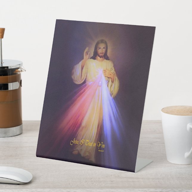 Divine Mercy Pedestal Sign (In SItu)
