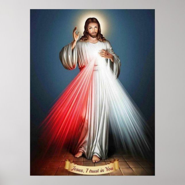 Divine Mercy Print, Value Poster Paper (Front)