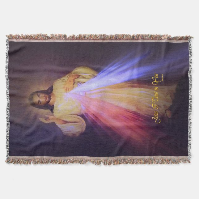 Divine Mercy Throw Blanket (Front)