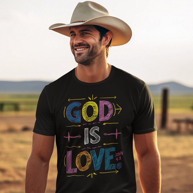 Divine Message: God Is Love Arrows T-Shirt (Creator Uploaded)