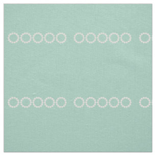 Divine Mint Green Retro Pattern Fabric