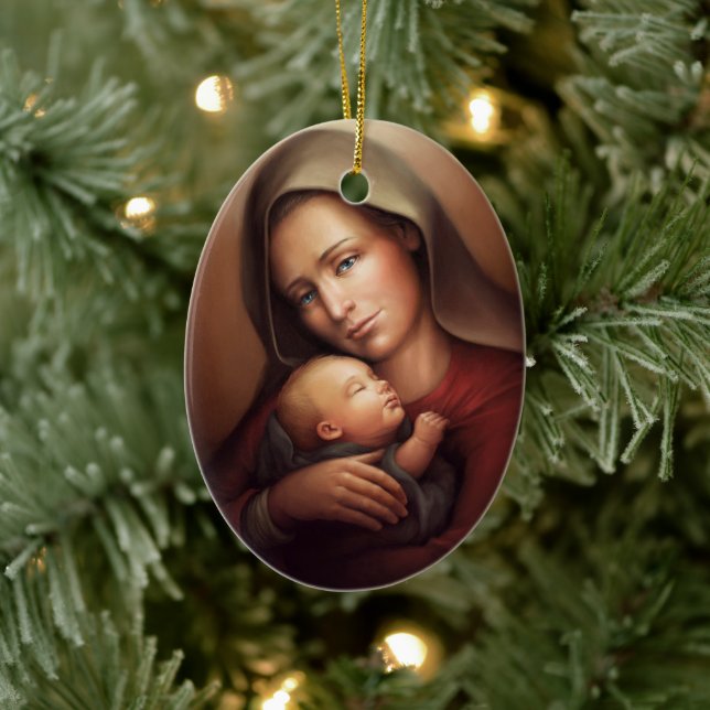 Divine Motherhood Ceramic Tree Decoration (Tree)