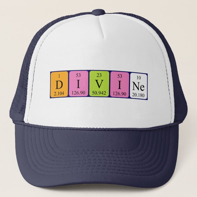 Divine periodic table name hat (Front)