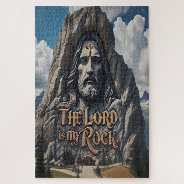 Divine Presence Among the Mountains Jigsaw Puzzle (Vertical)