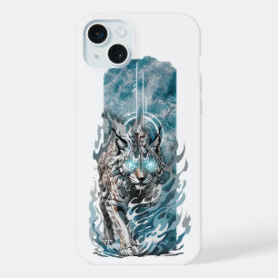 Divine Presence: Spiritual Lynx with Glowing Eyes iPhone 15 Plus Case