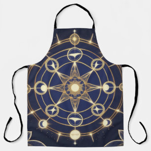 Divine Radiance – Golden Mandala of Awakening Apron