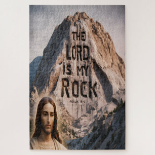 Divine Revelation: The Lord Is My Rock Jigsaw Puzzle