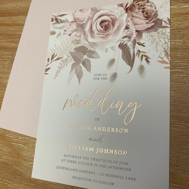 Divine Rose Gold Blush Floral Wedding (Creator Uploaded)